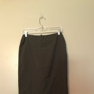 Emporia Armani Grey Pencil Skirt with Swirl Design